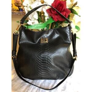 Marc Jacobs Hillier embossed hobo bag purse (210